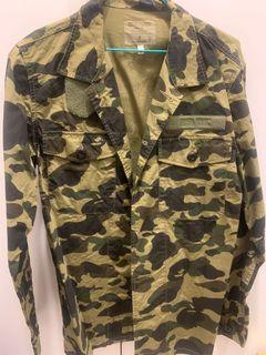 Bape 雙口袋 迷彩襯衫