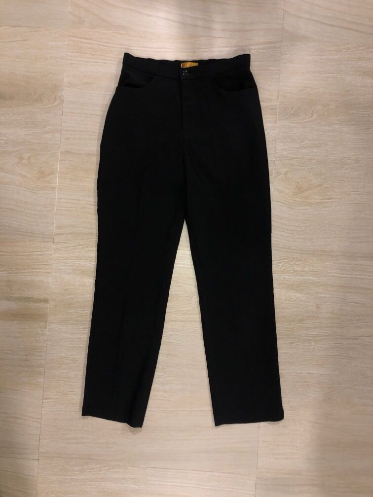Black Long Pants (work pants), Women's Fashion, Bottoms, Other Bottoms on  Carousell
