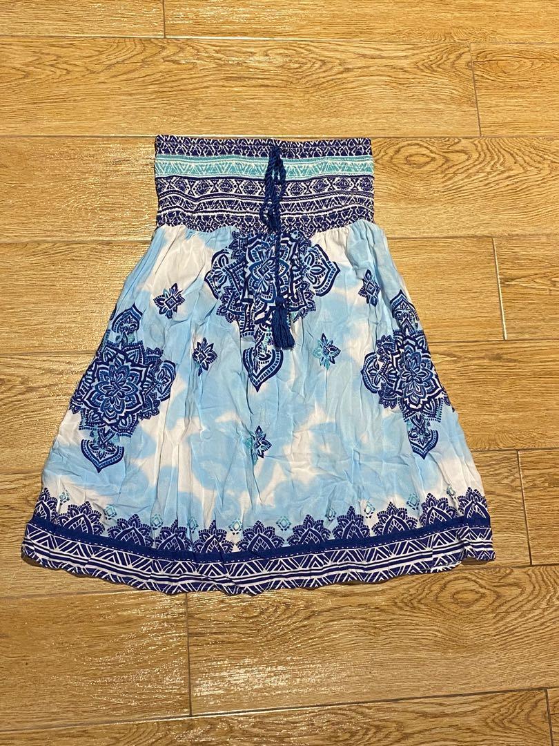 Blue Beach Tube Dress (Category: Dresses) located in Manila. Submitted by shaineee (Listing ID 1163675902, Image 3). Description: brand: ocean drive size m (fits s-m) length: 24.