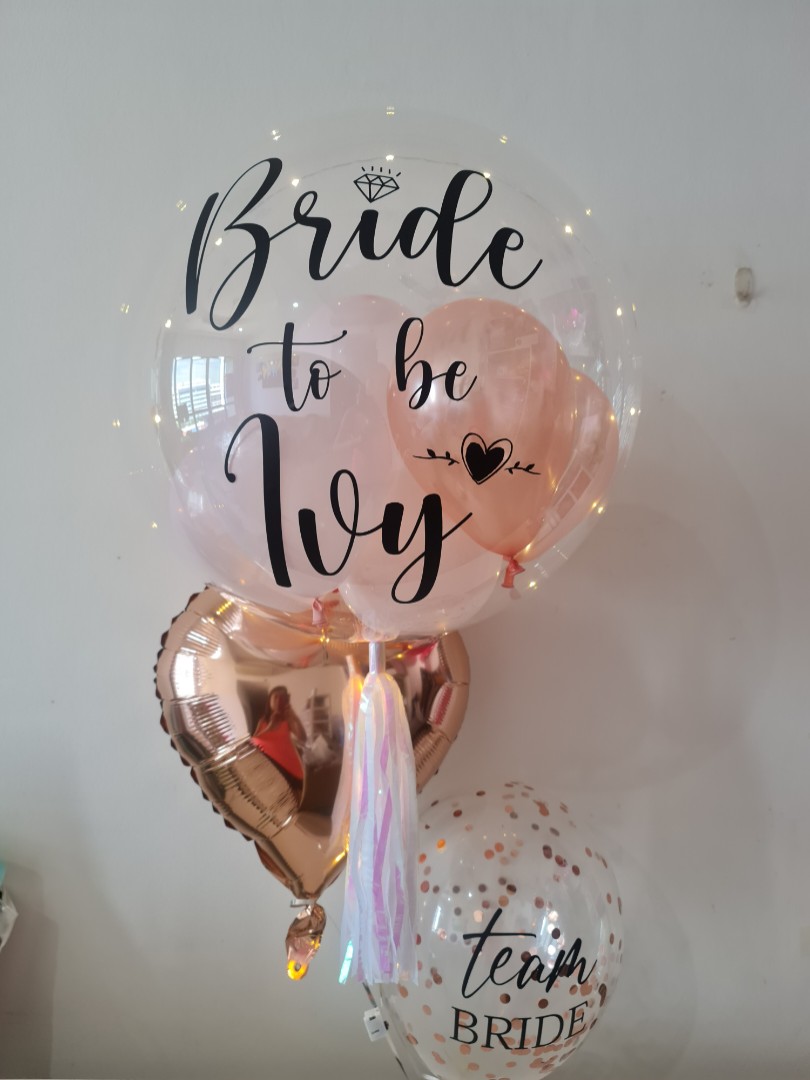 Bride to top be balloons