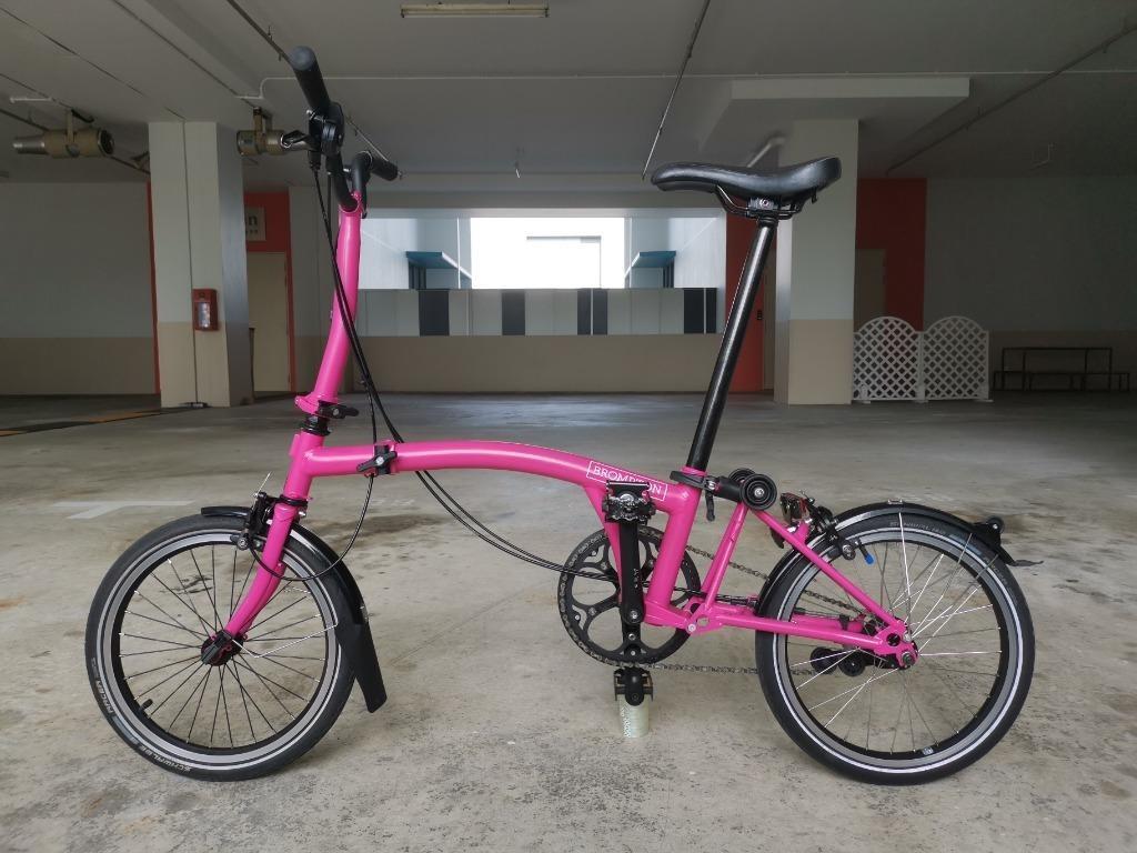 Brompton pink deals black edition