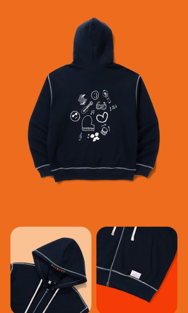 BTS PERMISSION TO DANCE ON STAGE PTD Seoul ZIP-UP HOODIE USED Size