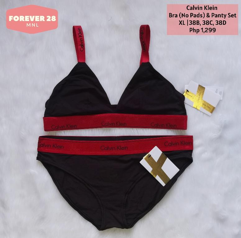Calvin Klein Bra & Panty Set XL (38B/38C/38D), Women's Fashion