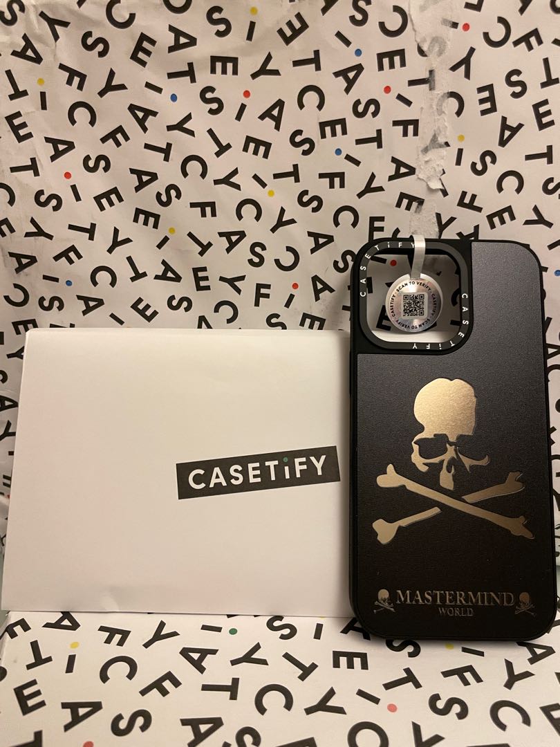 CASETiFY MASTERMIND i phone 13 /12 Pro (Limited gold), 手提電話 ...