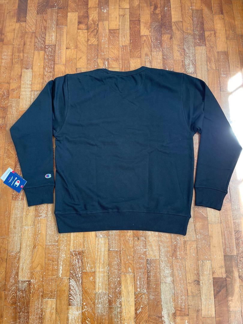 Champion men's graphic powerblend fleece crew deals