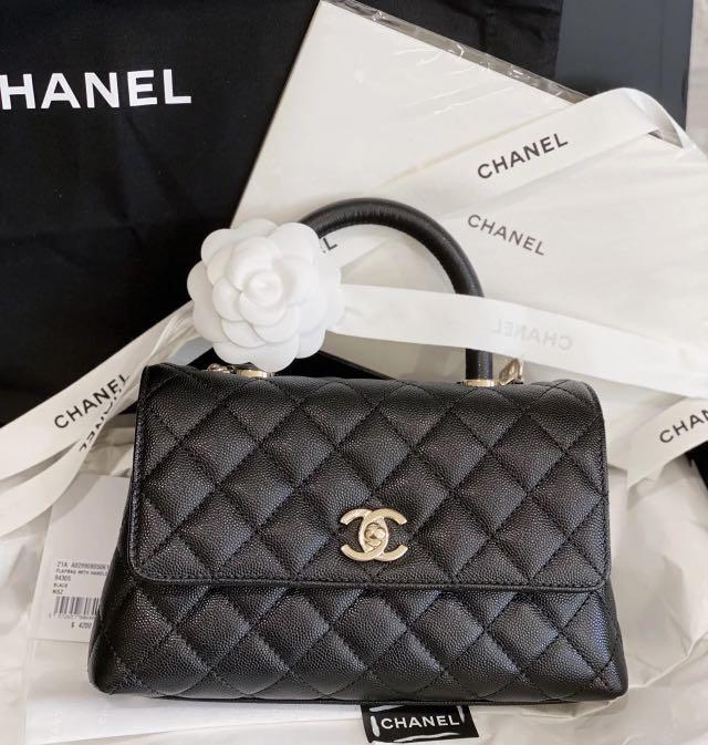 CHANEL COCO HANDLE CAVIAR SMALL, Luxury, Bags & Wallets on Carousell