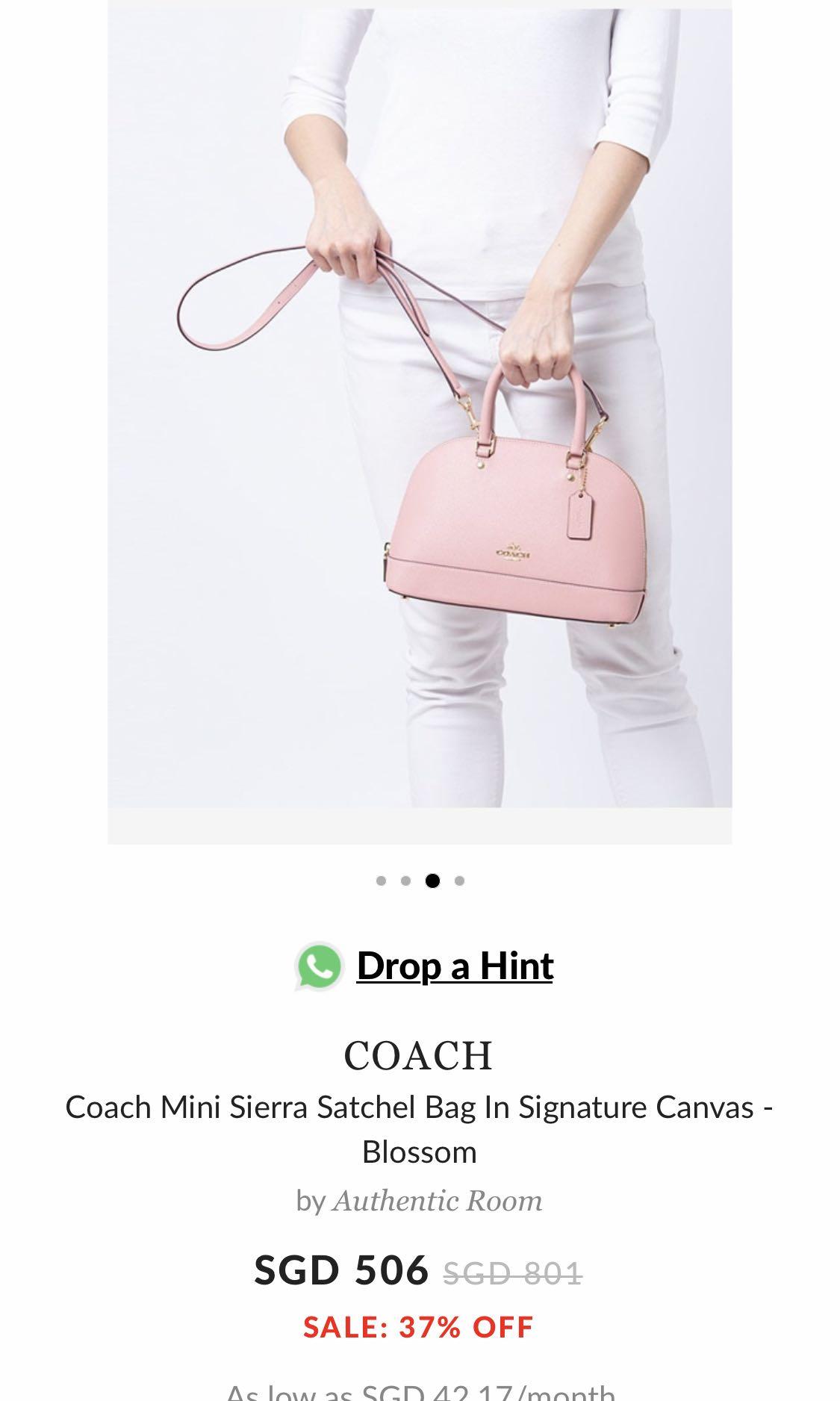 Coach sierra pink best sale