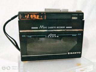 Collectible Sanyo Mini Cassette Recorder