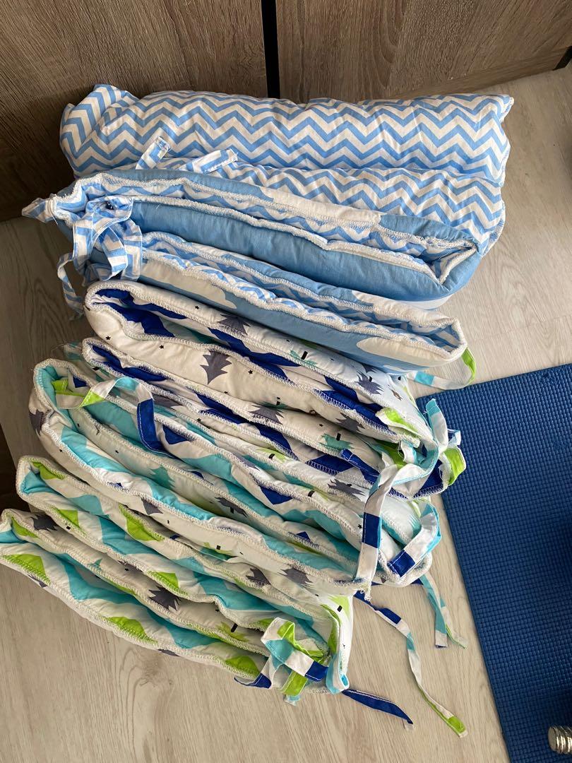 Cot Bumpers Dual sided, Babies & Kids, Baby Nursery & Kids Furniture, Childrens' Beds on Carousell