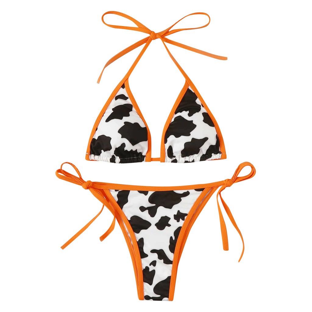 Cow Print, Women's Fashion, Swimwear, Bikinis & Swimsuits on Carousell