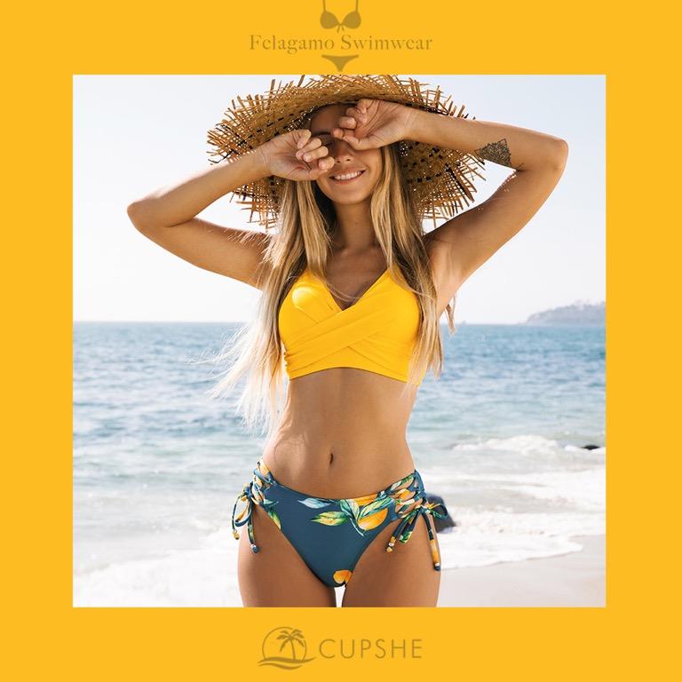 Cupshe hotsell lemon bikini