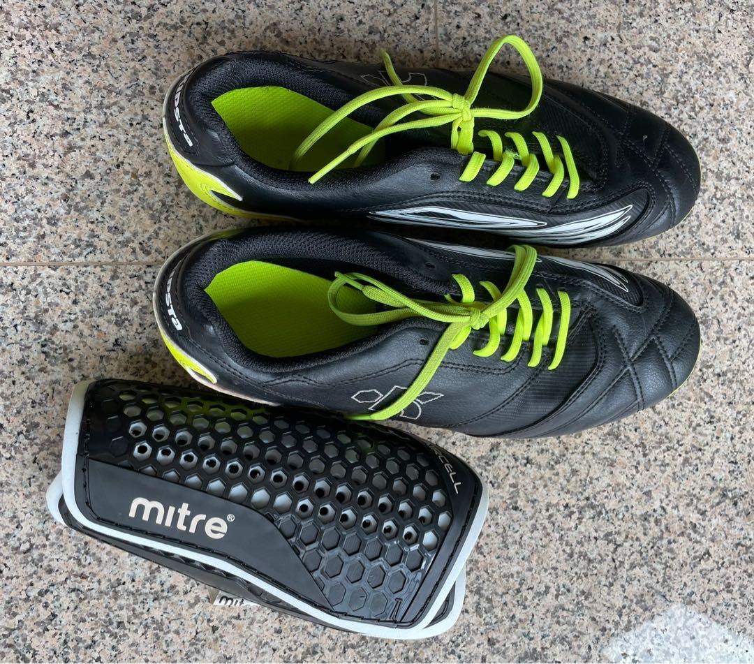 Decathlon soccer boots and shin guards , Sports Equipment, Sports