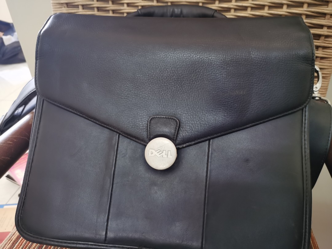 Dell leather laptop best sale bag