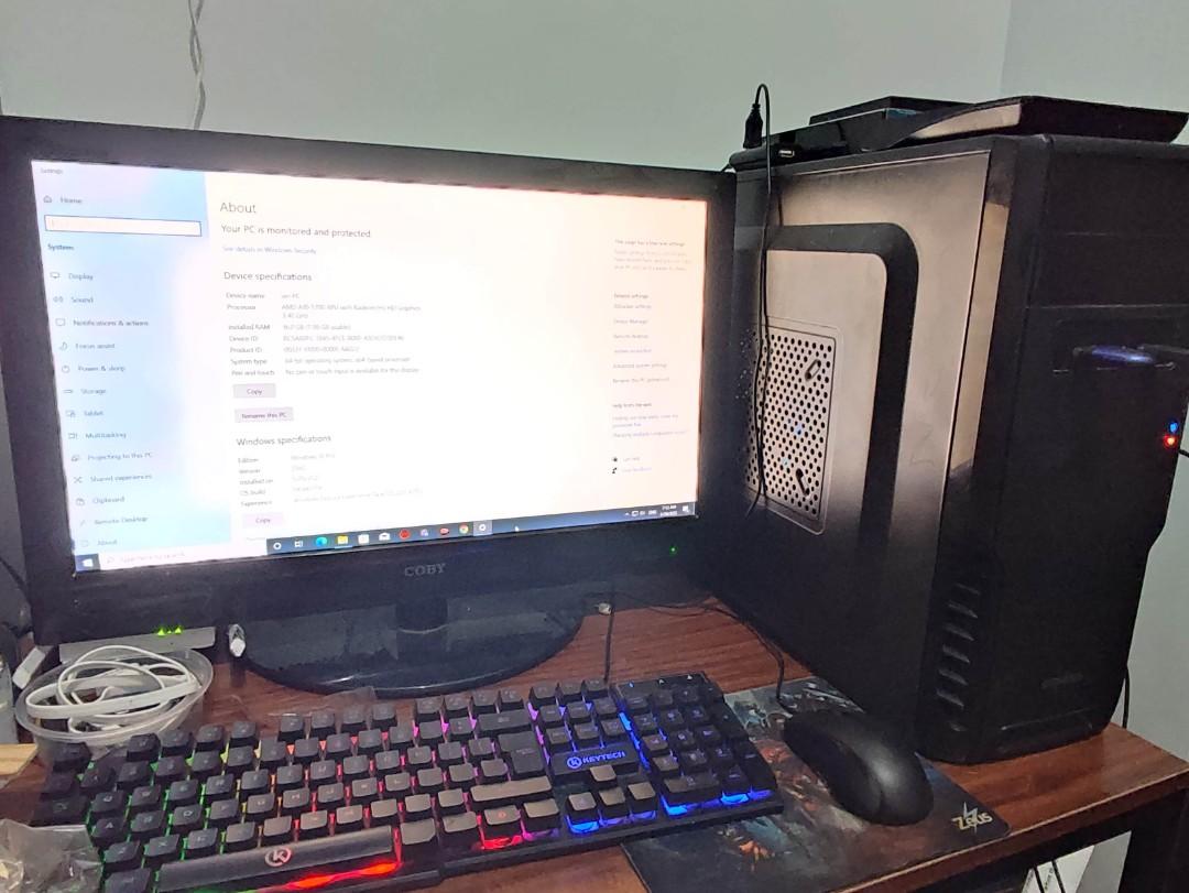 Desktop Computer Set with Printer, Computers & Tech, Desktops on Carousell