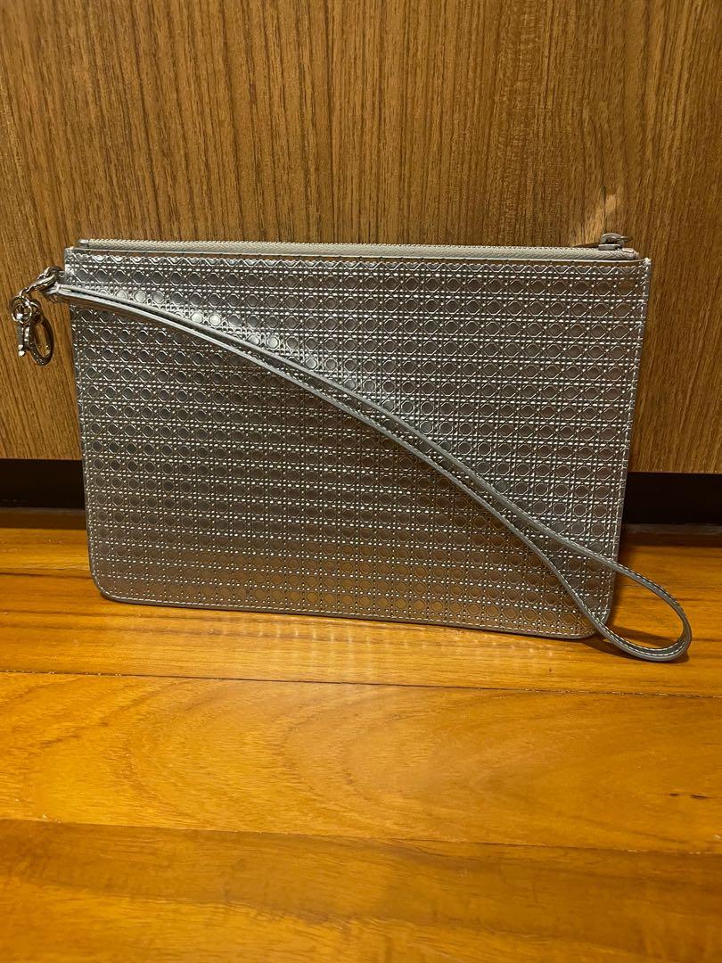 Dior metallic clutch hotsell