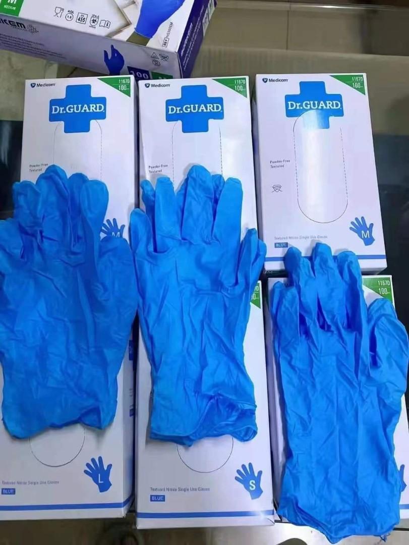 Dr. Guard Nitrile Gloves Disposable 100 pcs/50 pairs, Men's Fashion
