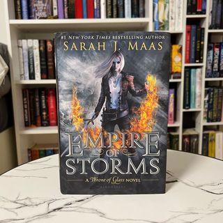 Empire of Storms hardbound by Sarah J Maas (Throne of Glass)