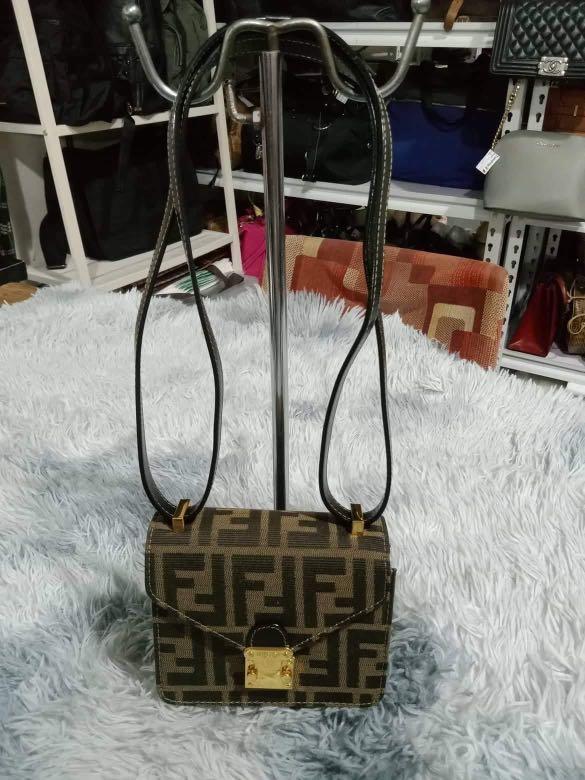 fendi zucca sling bag