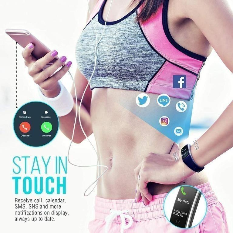 FITFORT Smart Watch Fitness Tracker Watch Heart Rate Blood