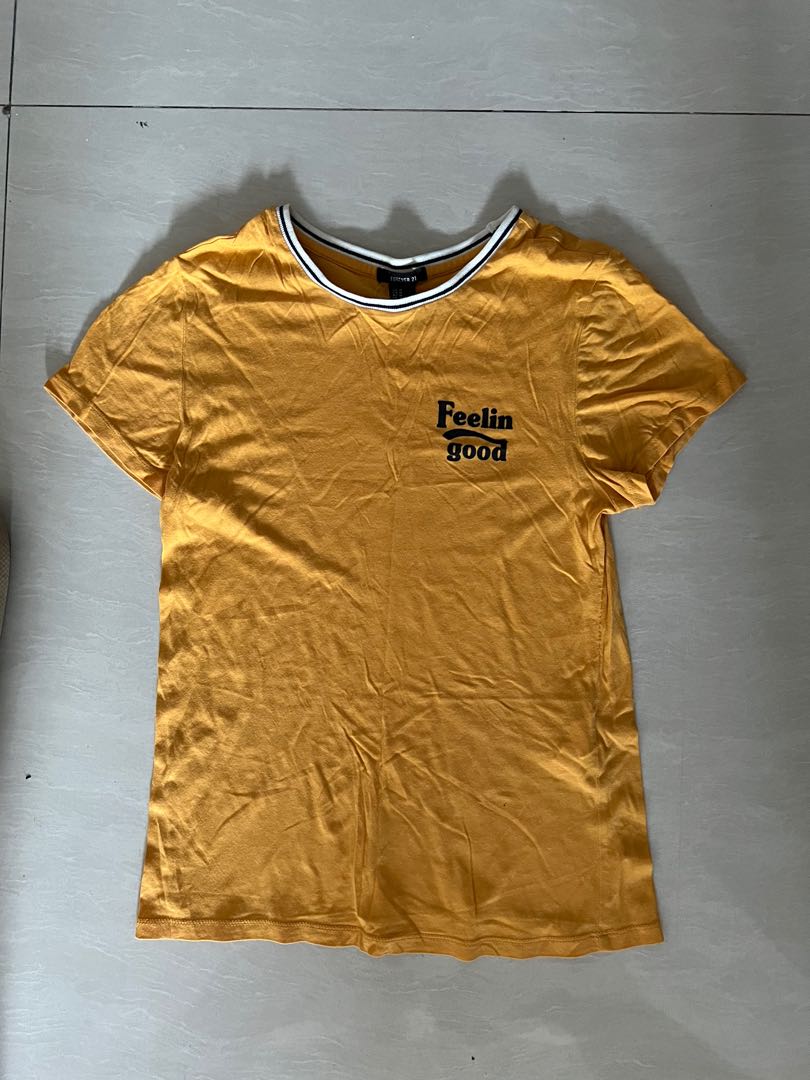 Forever 21 Yellow Shirt, Women's 