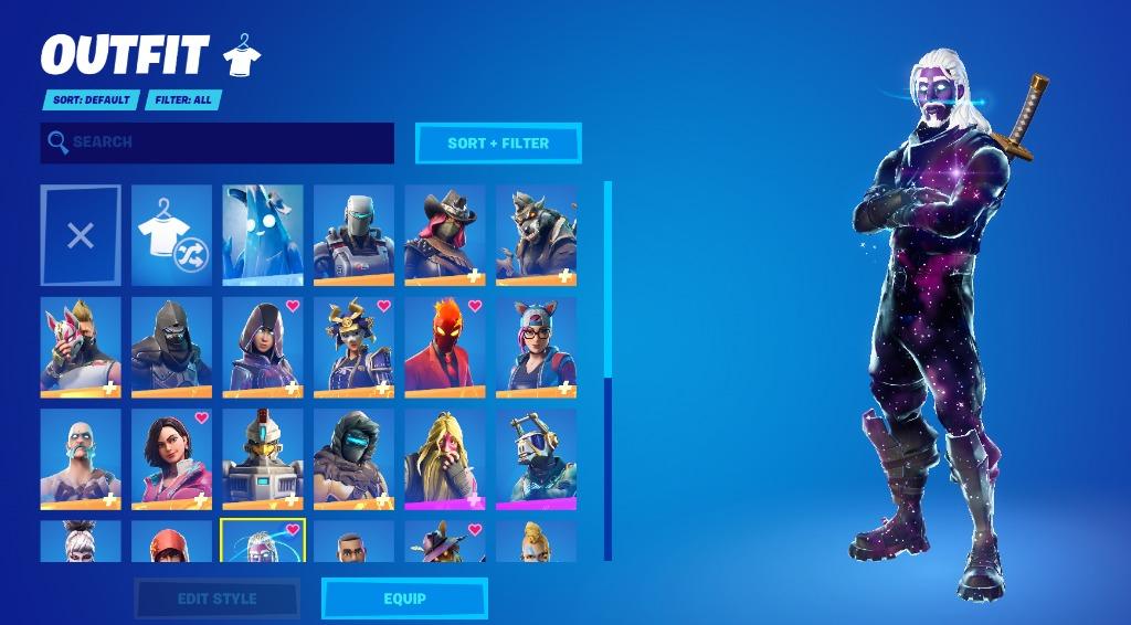 Fortnite Galaxy Skin Many More Or Wtt For Valorant Account Video Gaming Gaming Accessories Game Gift Cards Accounts On Carousell