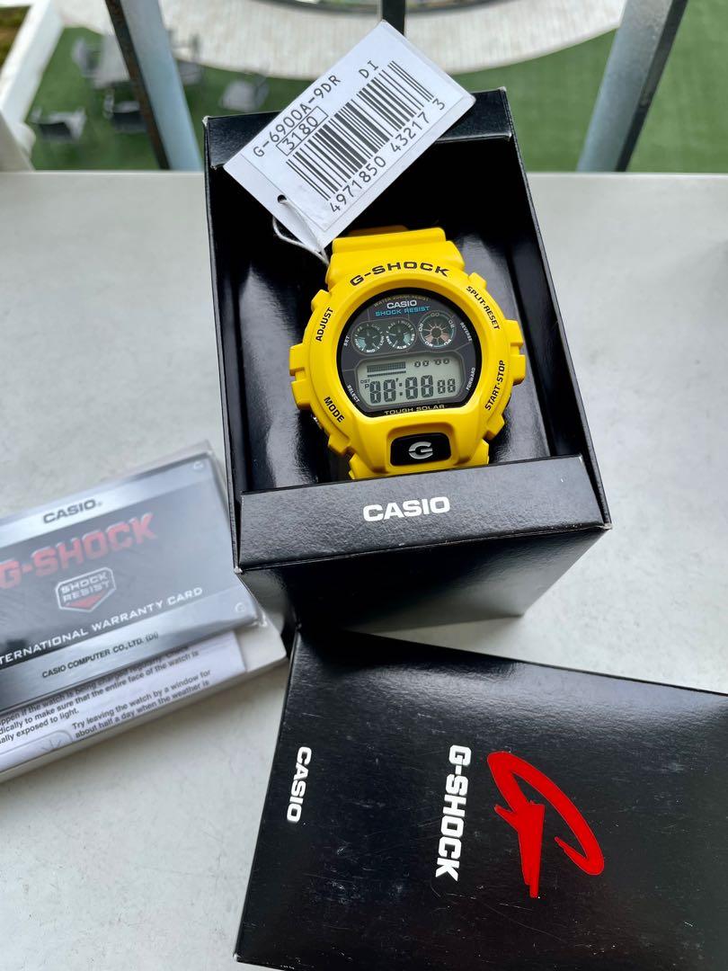 G SHOCK G6900A 9 TOUGH SOLAR YELLOW Men s Fashion Watches