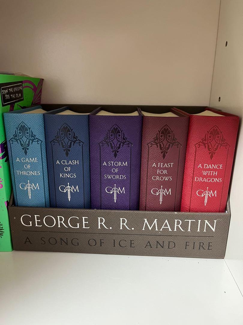 Game of thrones leather book set, Hobbies & Toys, Books & Magazines,  Fiction & Non-Fiction on Carousell