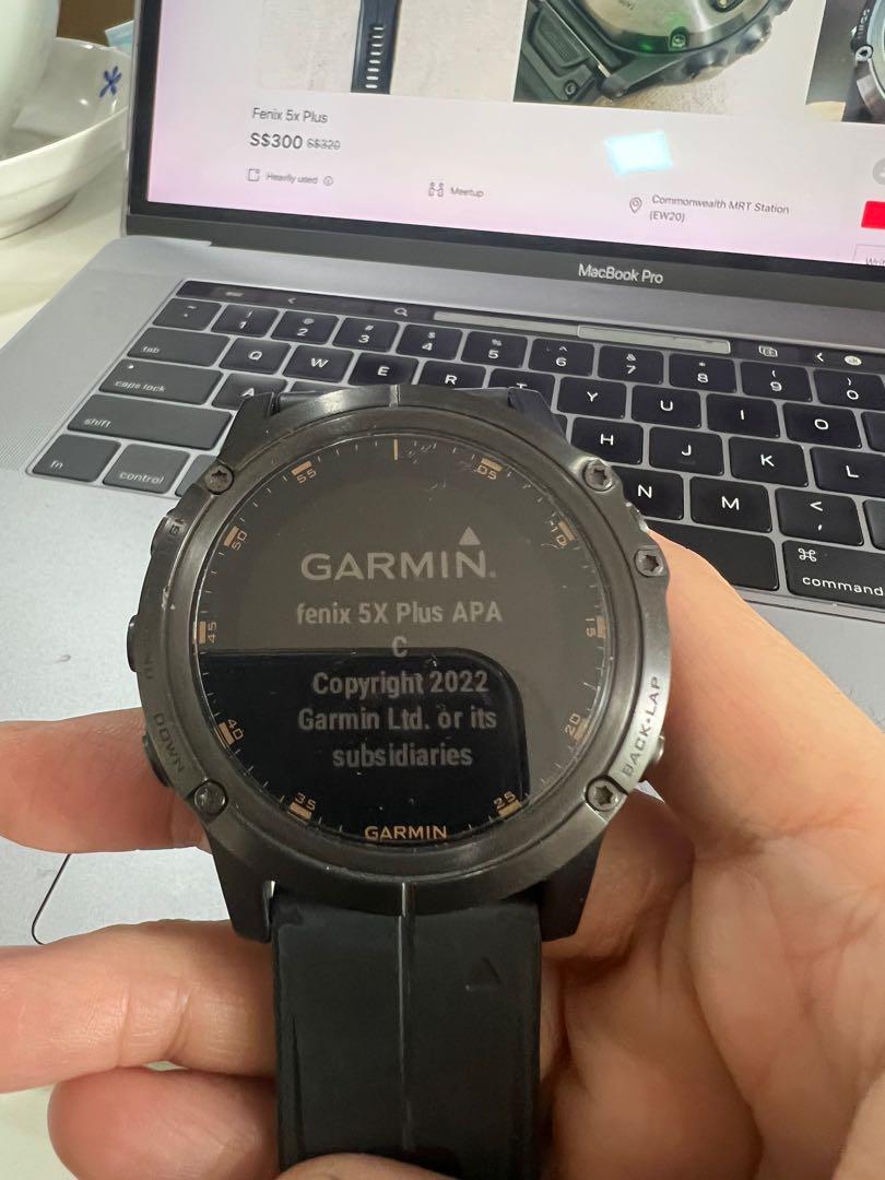 Garmin fenix 5x Plus Sapphire carbon gray DLC titanium with DLC titanium band Men s Fashion Watches Accessories Watches on Carousell