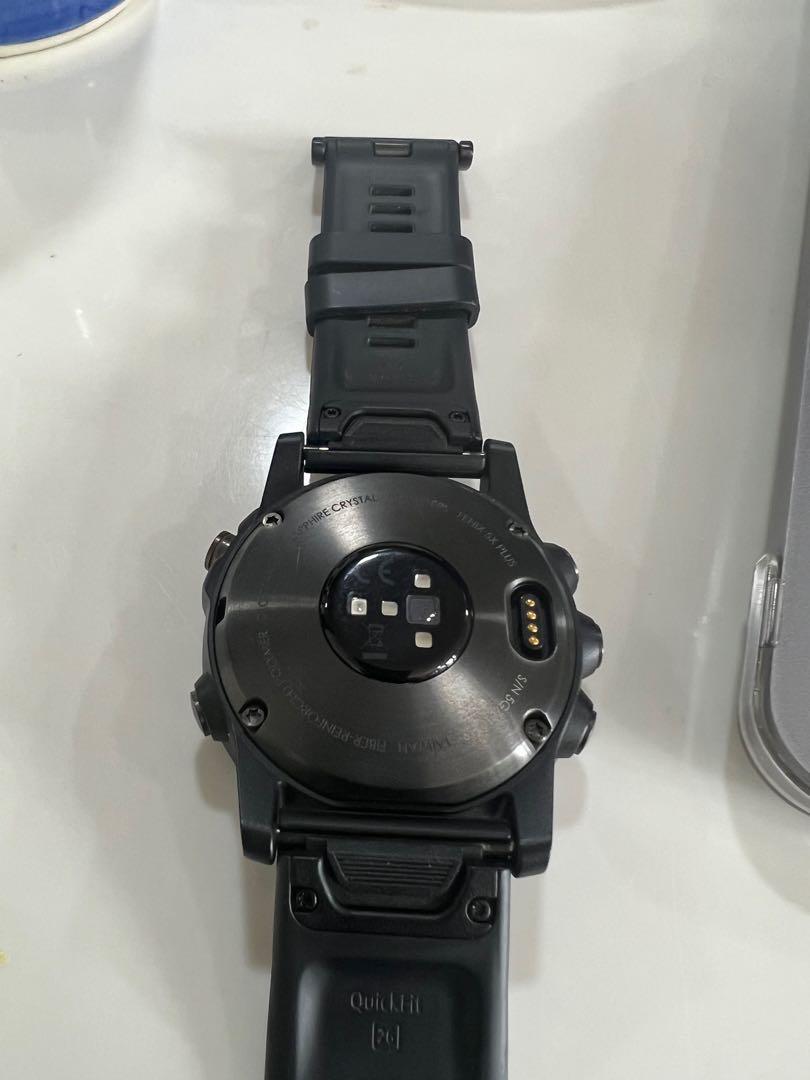 Garmin fenix 5x Plus Sapphire carbon gray DLC titanium with DLC titanium band Men s Fashion Watches Accessories Watches on Carousell