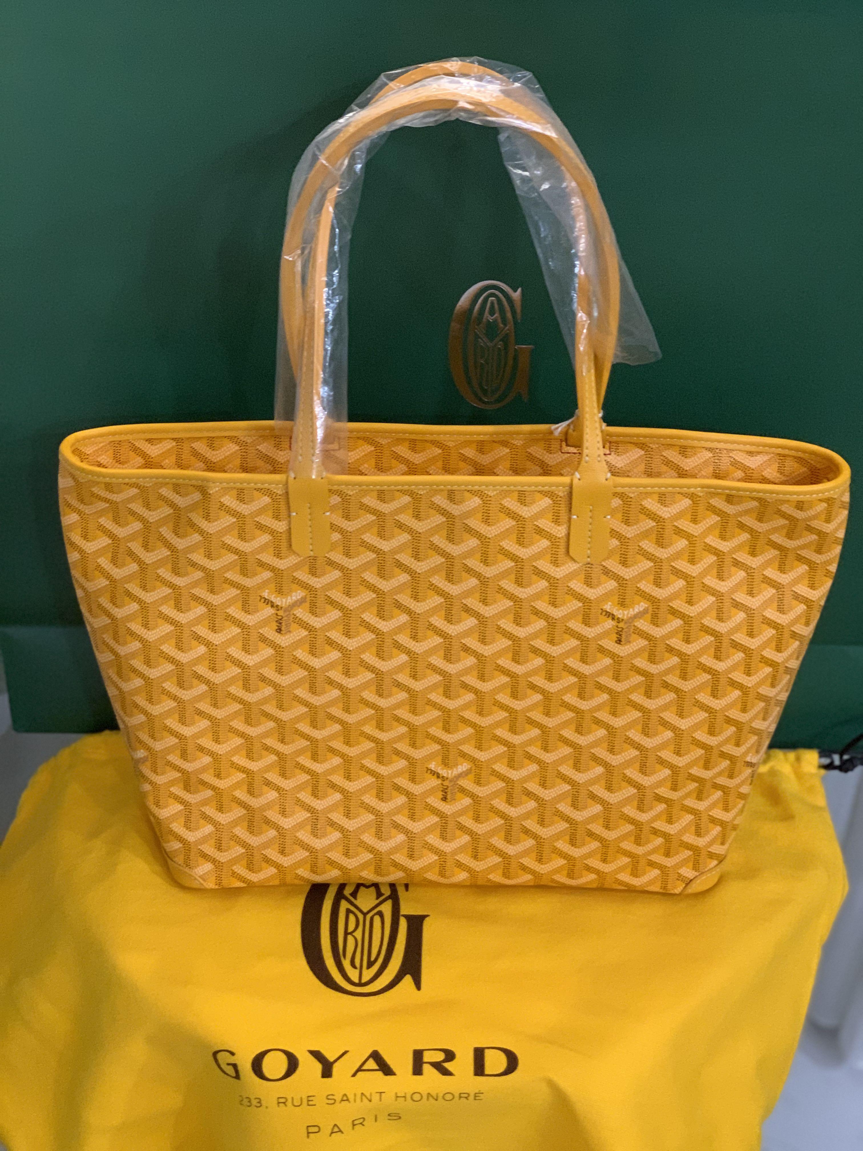 Goyard Artois PM Jaune (Yellow), Luxury, Bags & Wallets on Carousell