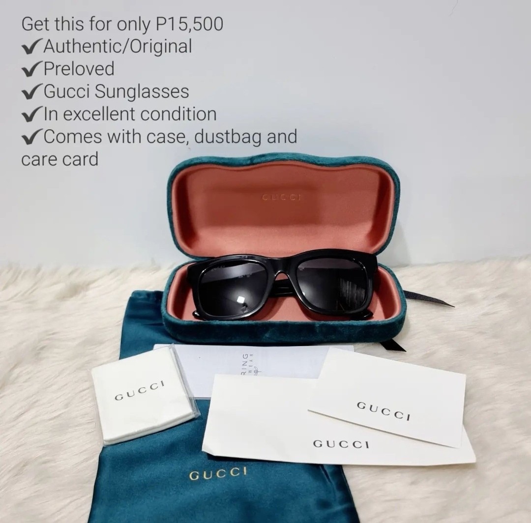 gucci sunglasses authenticity card