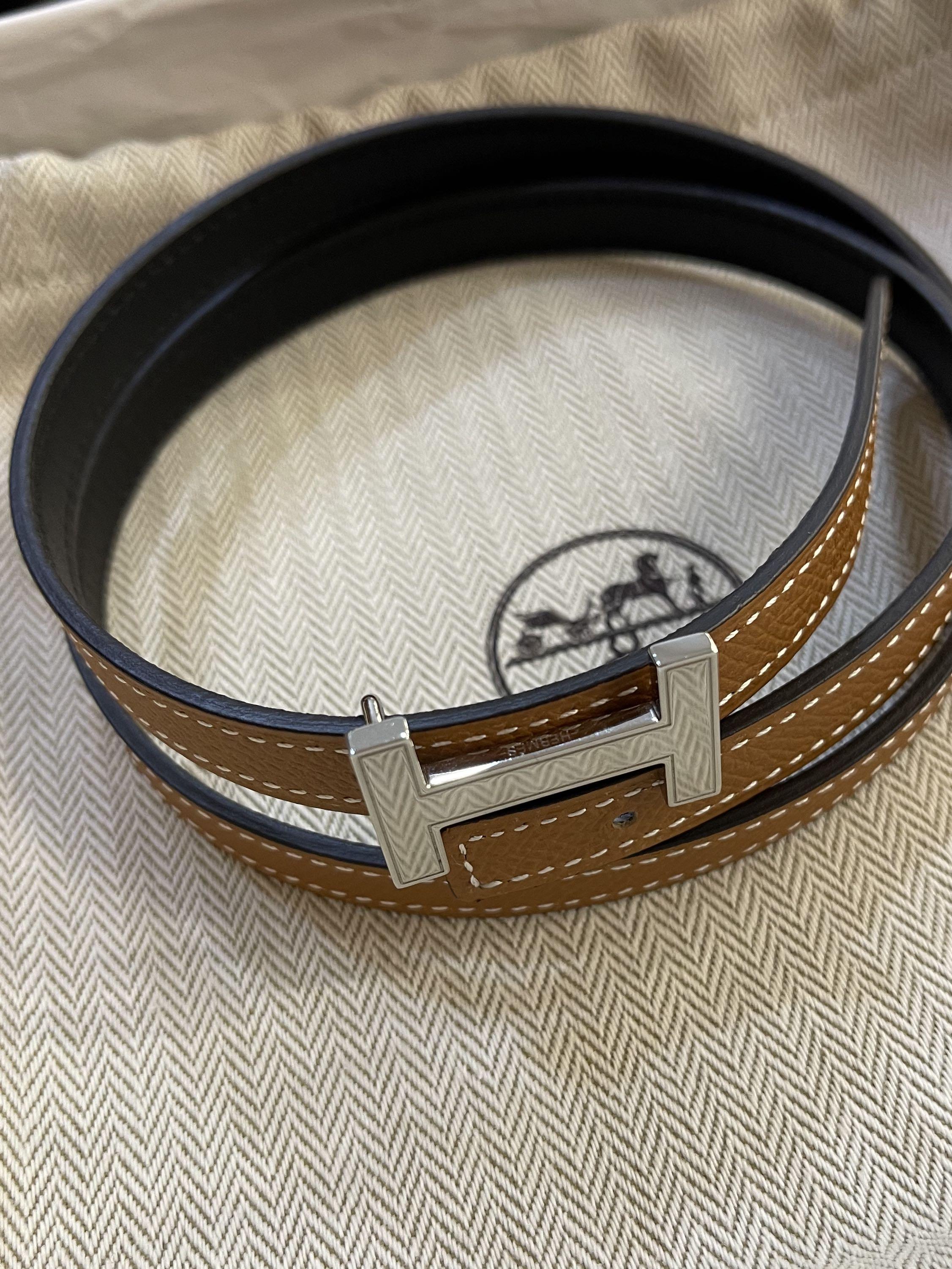 Hermes Reversible Belt size 70. Z stamp 2021, Luxury, Apparel on Carousell