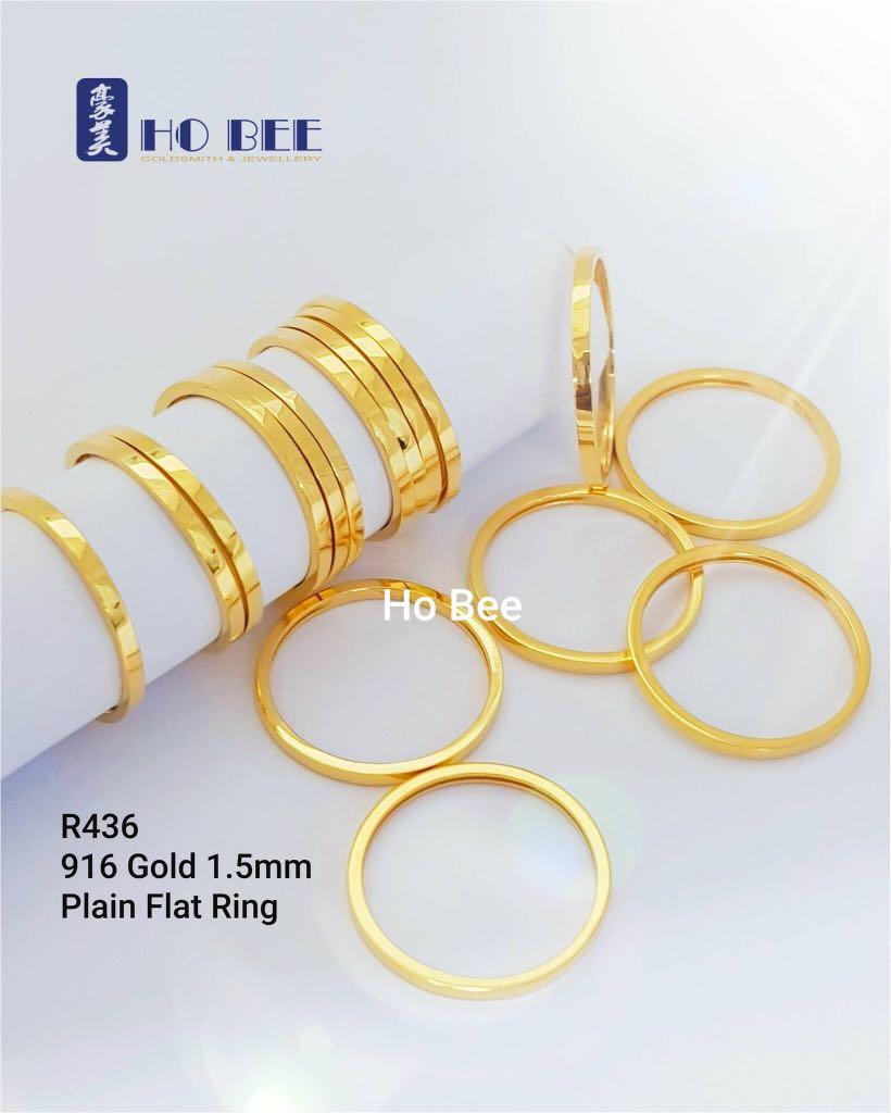 Gold cheap flat ring