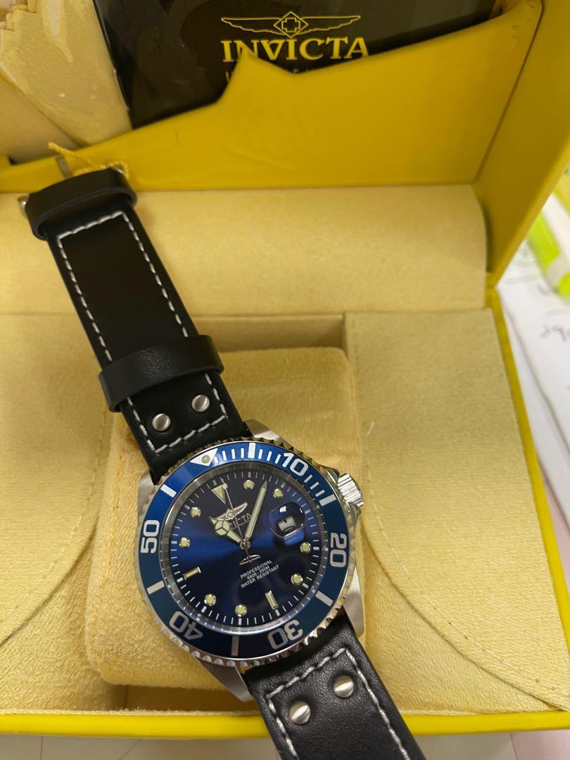Invicta pro diver leather online