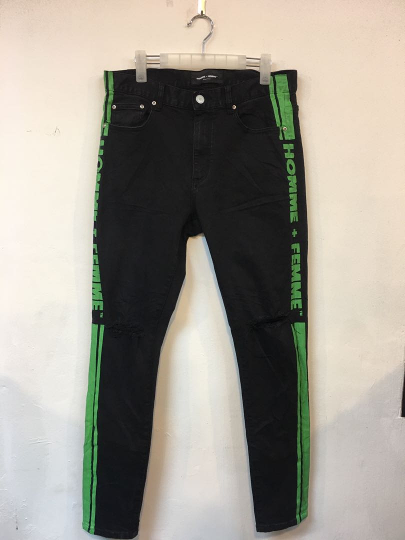 Jeans denim homme femme Black 