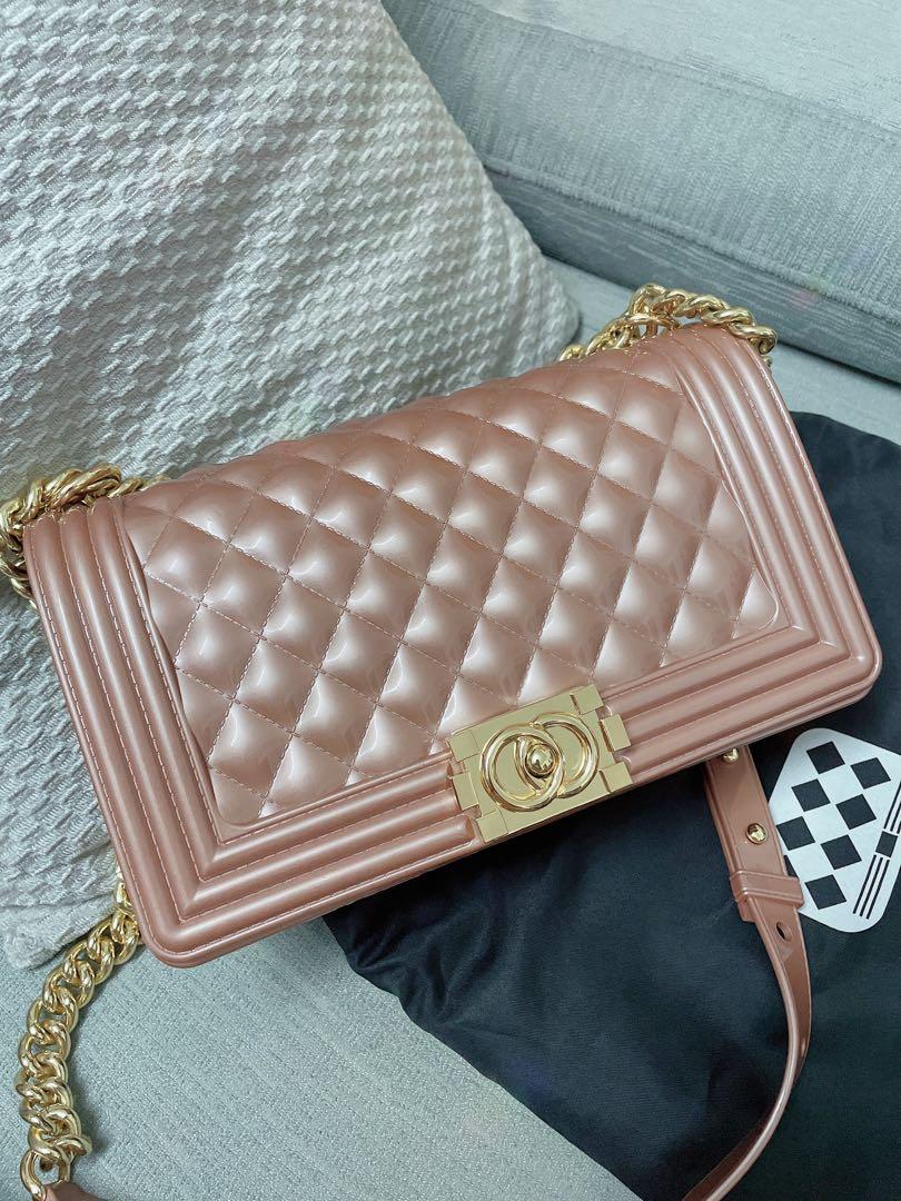 Jelly Toyboy Boy Chanel Style Bag, 名牌, 手袋及銀包- Carousell