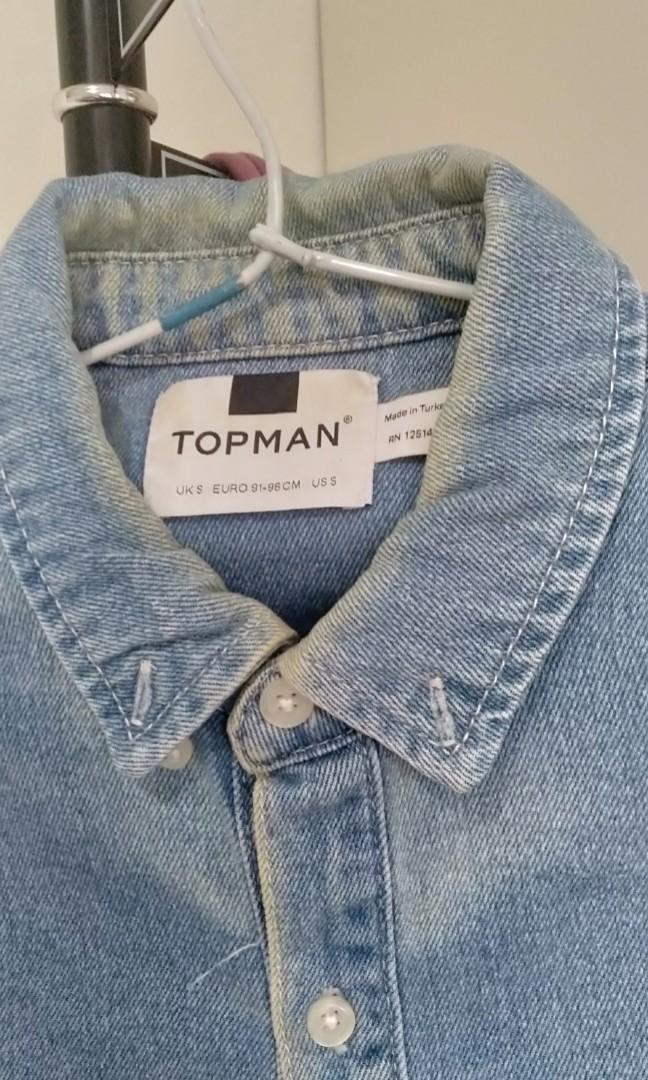 kemeja jeans merek topman, Fesyen Pria 
