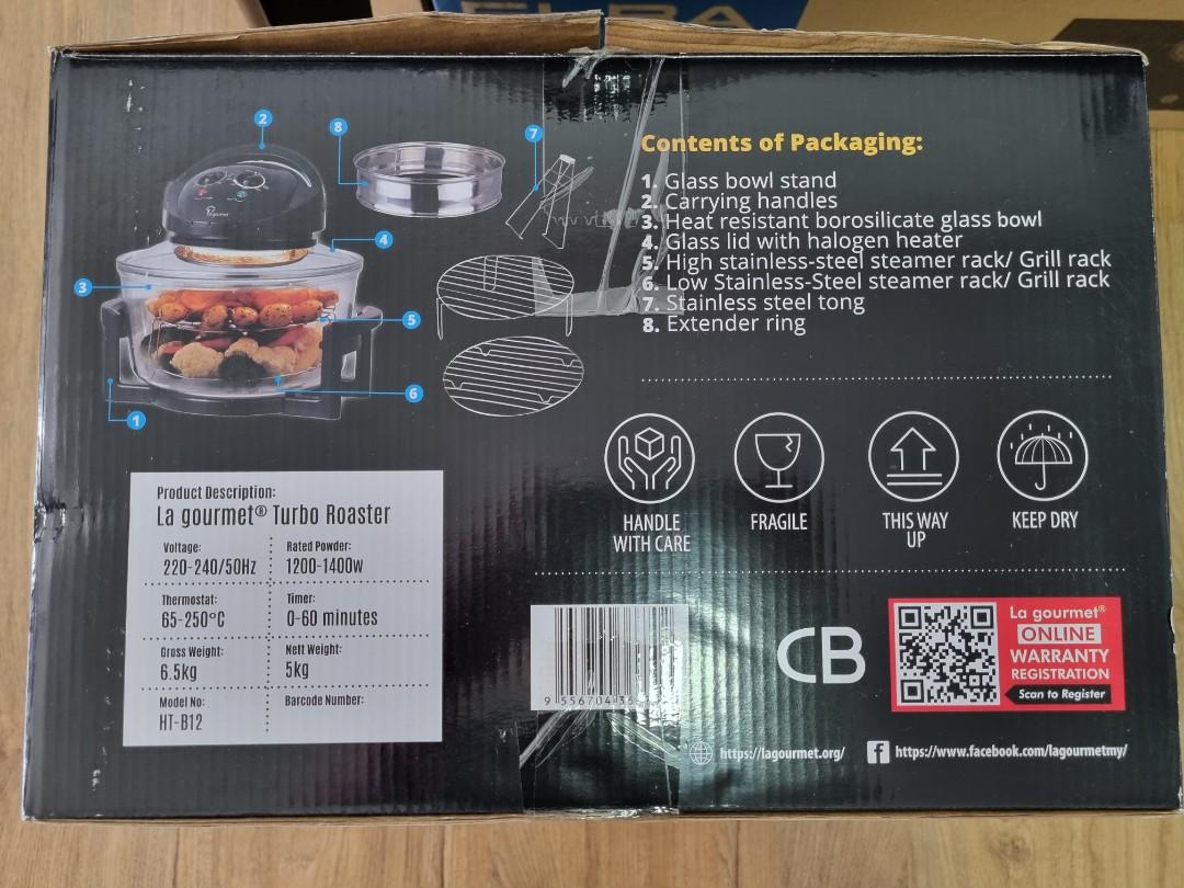 La Gourmet Turbo Roaster 2021, TV & Home Appliances, Kitchen Appliances