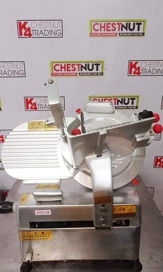 Lecon Fully Automatic Meat Slicer (Category: Other Kitchen Appliances) located in Makati City. Submitted by budgetappliance (Listing ID 1163515921, Image 1). Description: Lecon Fully Automatic Meat Slicer 12" blade size Display Unit/ Brand new Unit Never been used Voltage: 208-230V Good condition With 30days warranty For inquiries pls text or call 09058994523.