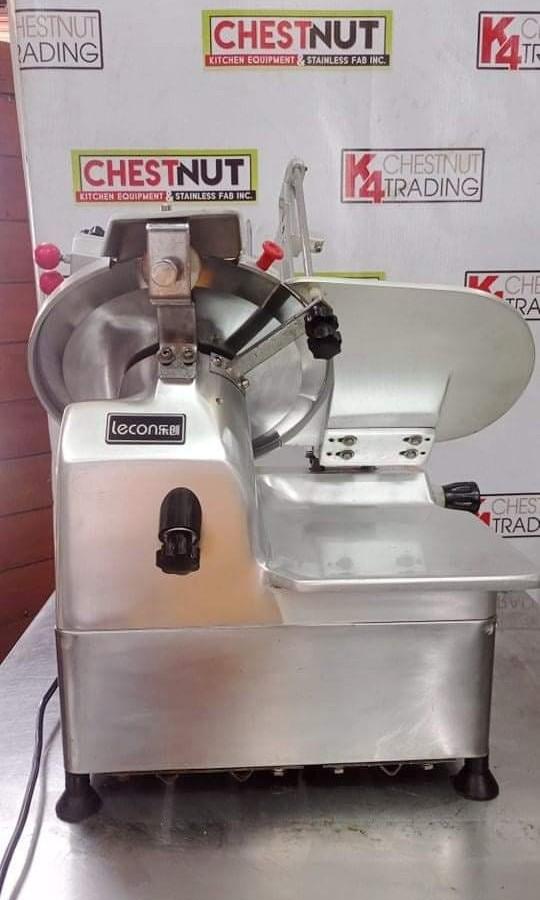Lecon Fully Automatic Meat Slicer (Category: Other Kitchen Appliances) located in Makati City. Submitted by budgetappliance (Listing ID 1163515921, Image 3). Description: Lecon Fully Automatic Meat Slicer 12" blade size Display Unit/ Brand new Unit Never been used Voltage: 208-230V Good condition With 30days warranty For inquiries pls text or call 09058994523.