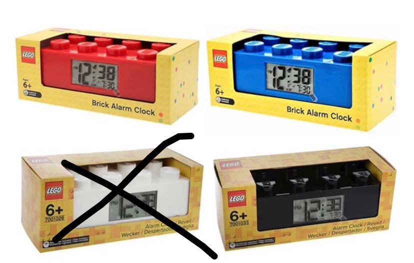 Alarm Clock Sveglia Lego Lego Alarm Table Clock, Furniture Home