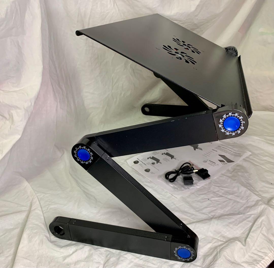 Longko Adjustable ergonomic Laptop Stand, laptop table/desk with mouse