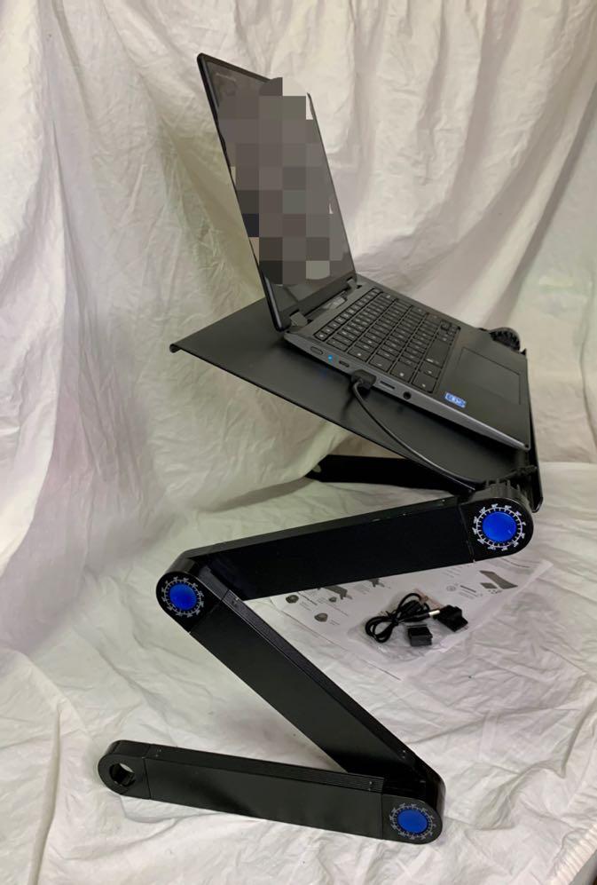 Longko Adjustable ergonomic Laptop Stand, laptop table/desk with mouse