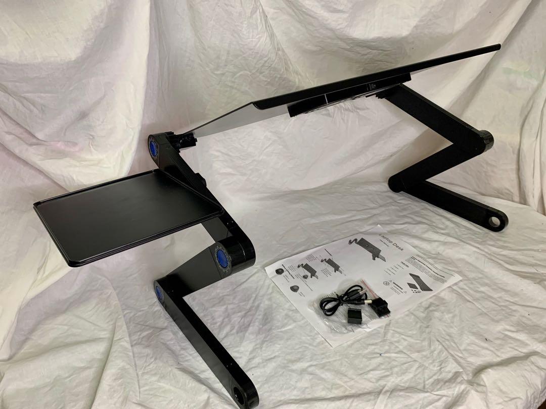 Longko Adjustable ergonomic Laptop Stand, laptop table/desk with mouse