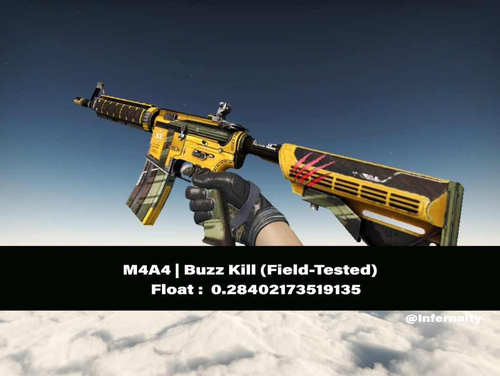 M4A4 Buzz Kill FT CSGO SKINS KNIVES, Video Gaming, Gaming Accessories ...