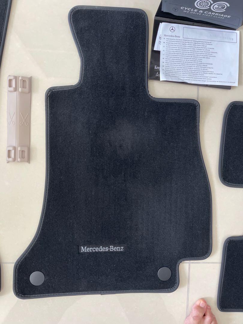 Mercedes C200 original floor Mats, Auto Accessories on Carousell