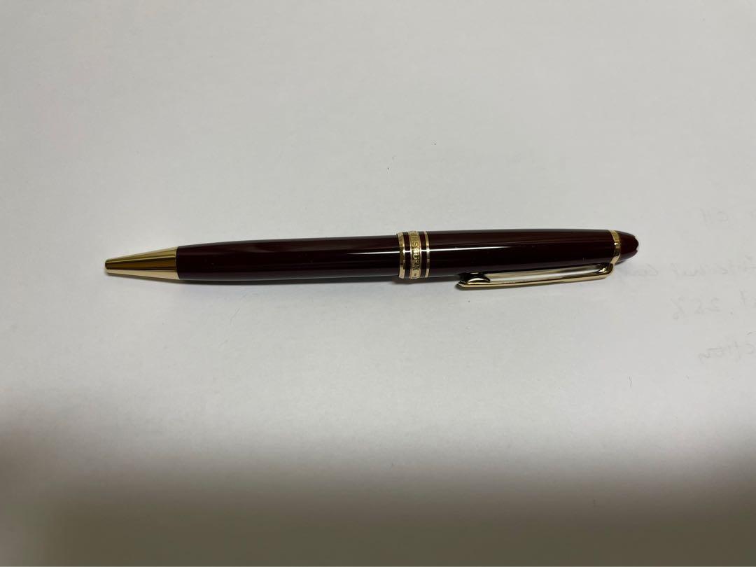 Montblanc meisterstuck burgundy ballpoint pen 164 clearance