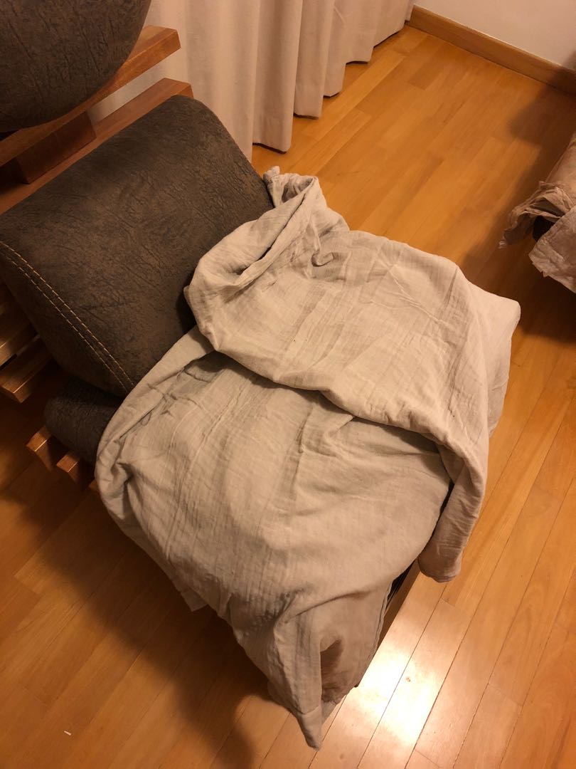 Muji cotton blankets, Furniture & Home Living, Bedding & Towels on