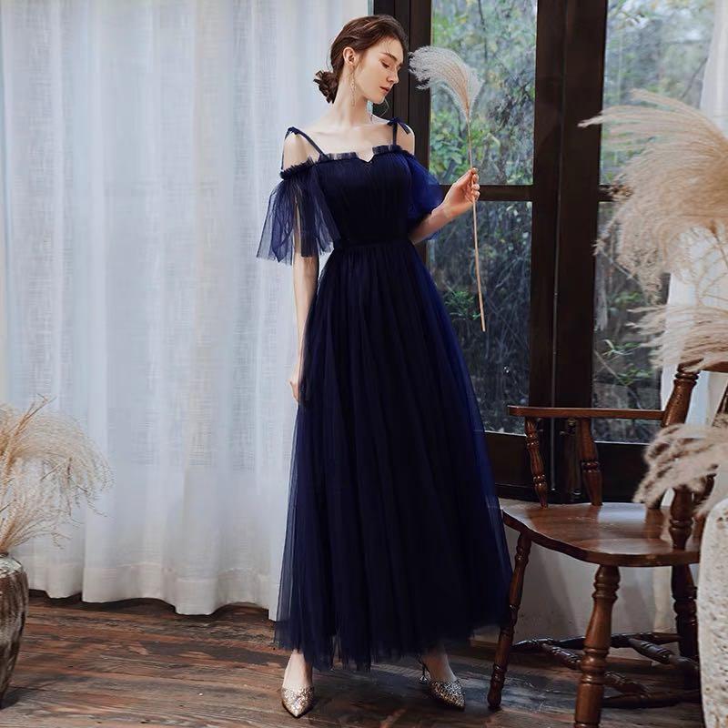 blue dress evening wear