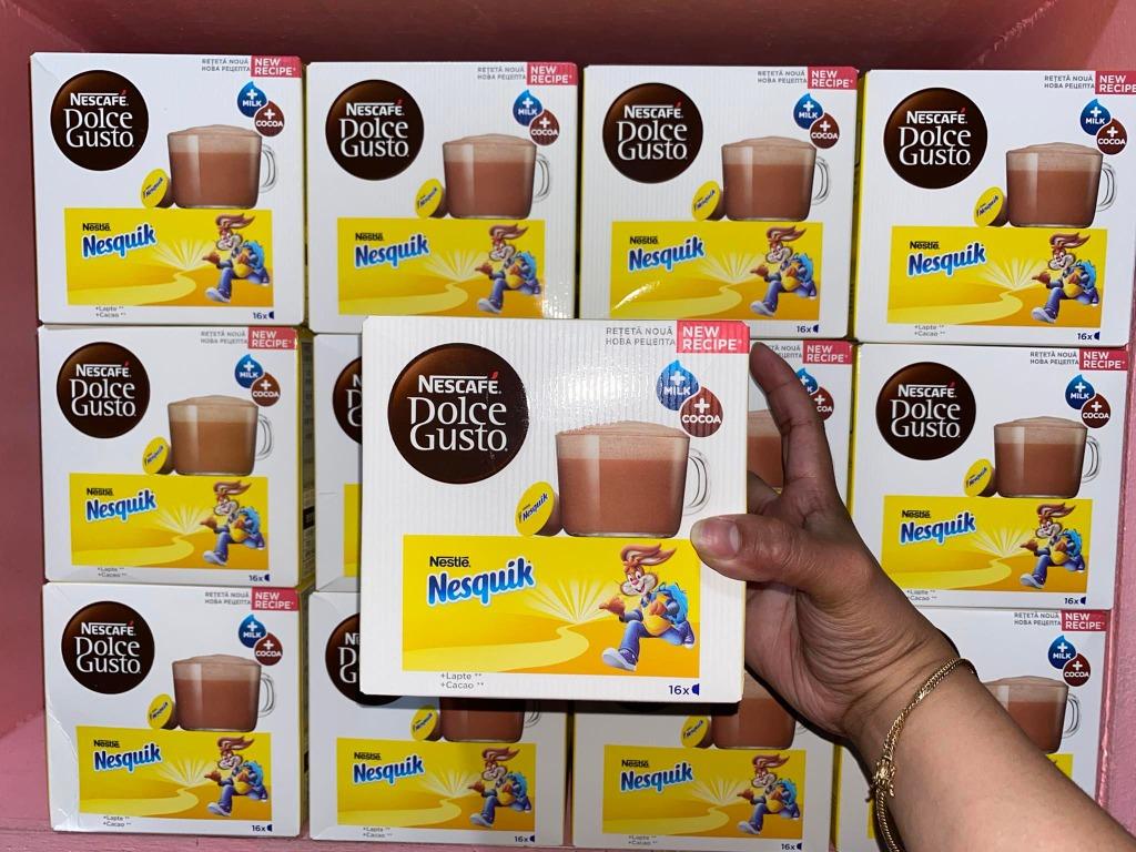 NESCAFE DOLCE GUSTO CAPSULES - NESQUIK - 16 PODS = 16 COCOA DRINKS FOR KIDS